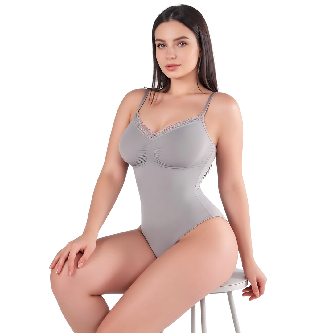 Bodysuit Shapewear Sculpting mit Slip Spitze Detail