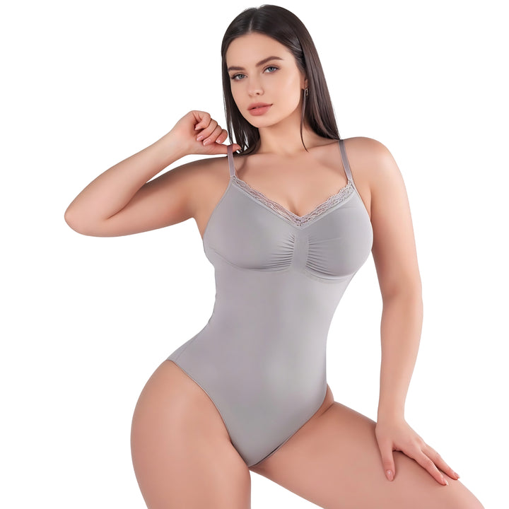 Bodysuit Shapewear Sculpting mit Slip Spitze Detail